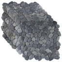 vidaXL Kiezeltegels Beige en lichtroze 30 x 30 cm Rivier Kiezel