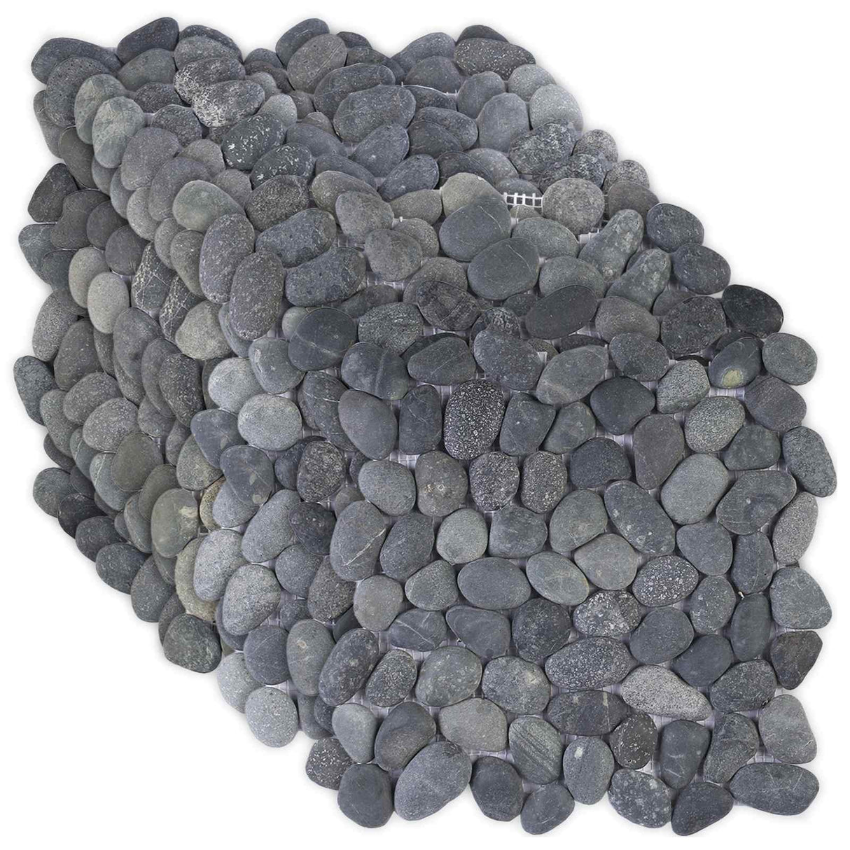 vidaXL Kiezeltegels Beige en lichtroze 30 x 30 cm Rivier Kiezel