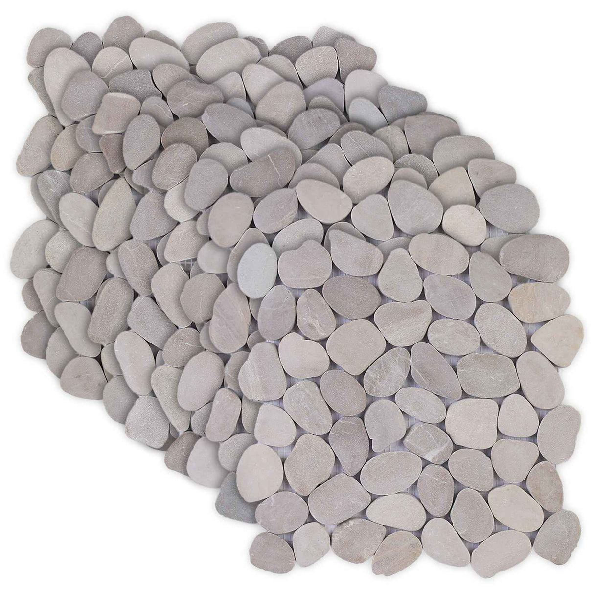 vidaXL Kiezeltegels Taupe 30 x 30 cm Rivier Kiezel