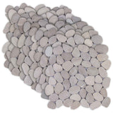 vidaXL Kiezeltegels Taupe 30 x 30 cm Rivier Kiezel