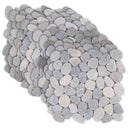 vidaXL Kiezeltegels Taupe 30 x 30 cm Rivier Kiezel