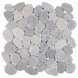 vidaXL Kiezeltegels Taupe 30 x 30 cm Rivier Kiezel