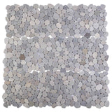 vidaXL Kiezeltegels Taupe 30 x 30 cm Rivier Kiezel