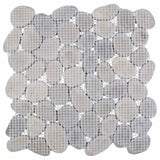 vidaXL Kiezeltegels Taupe 30 x 30 cm Rivier Kiezel