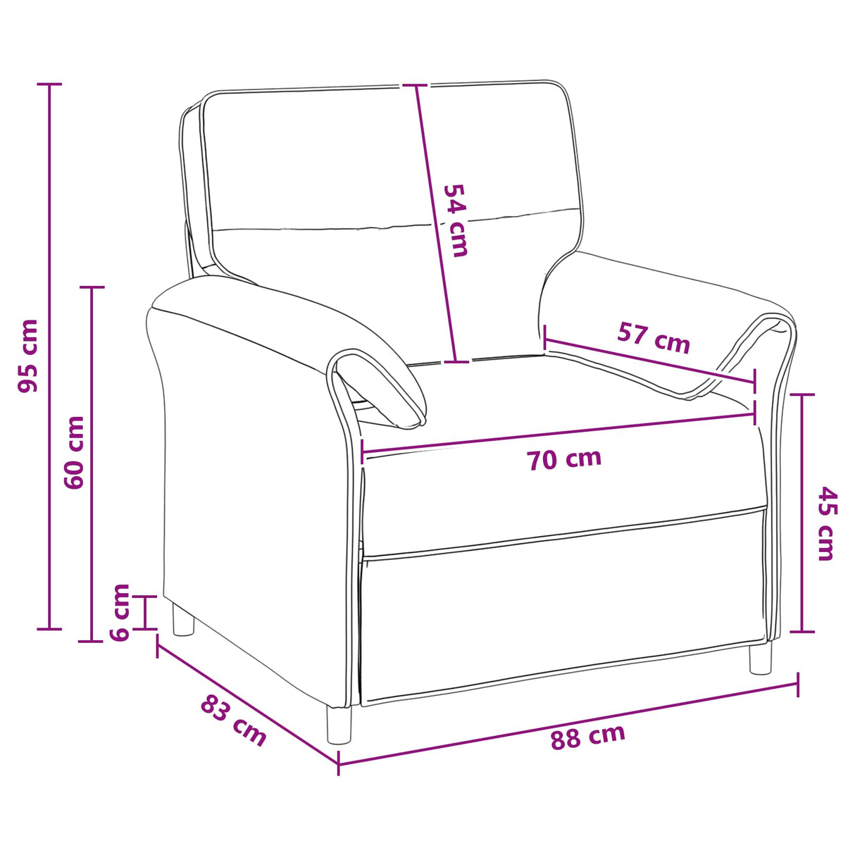 vidaXL Bank 100% polyester metalen frame MDF, Multiplex