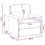 vidaXL Bank 100% polyester metalen frame MDF, Multiplex