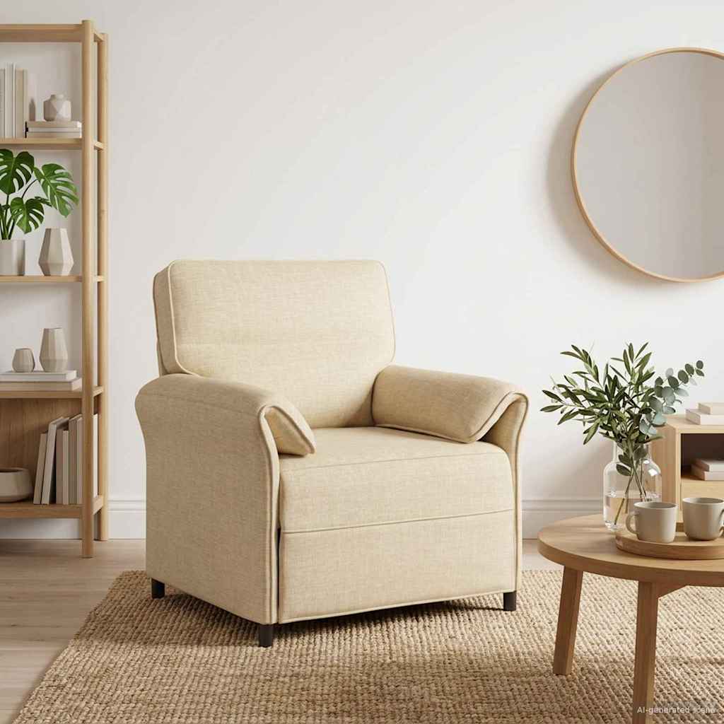 vidaXL Bank 100% polyester metalen frame MDF, Multiplex