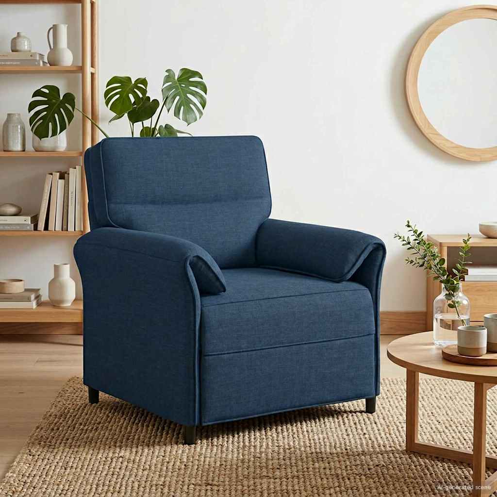 vidaXL Bank 100% polyester metalen frame MDF, Multiplex
