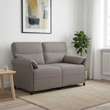vidaXL Bank 100% polyester metalen frame MDF, Multiplex