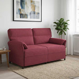vidaXL Bank 100% polyester metalen frame MDF, Multiplex
