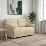 vidaXL Bank 100% polyester metalen frame MDF, Multiplex