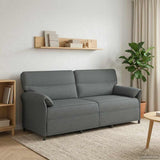 vidaXL Bank 100% polyester metalen frame MDF, Multiplex