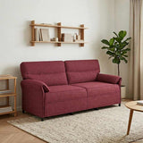 vidaXL Bank 100% polyester metalen frame MDF, Multiplex