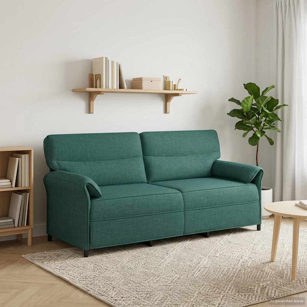 vidaXL Bank 100% polyester metalen frame MDF, Multiplex