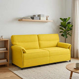 vidaXL Bank 100% polyester metalen frame MDF, Multiplex