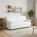 vidaXL Bank 100% polyester metalen frame MDF, Multiplex