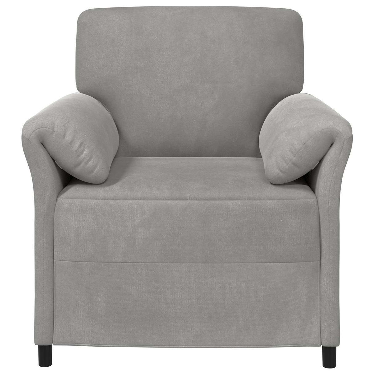 vidaXL 1-Zits Bank Lichtgrijs 88 x 83 x 95 cm Fluweel