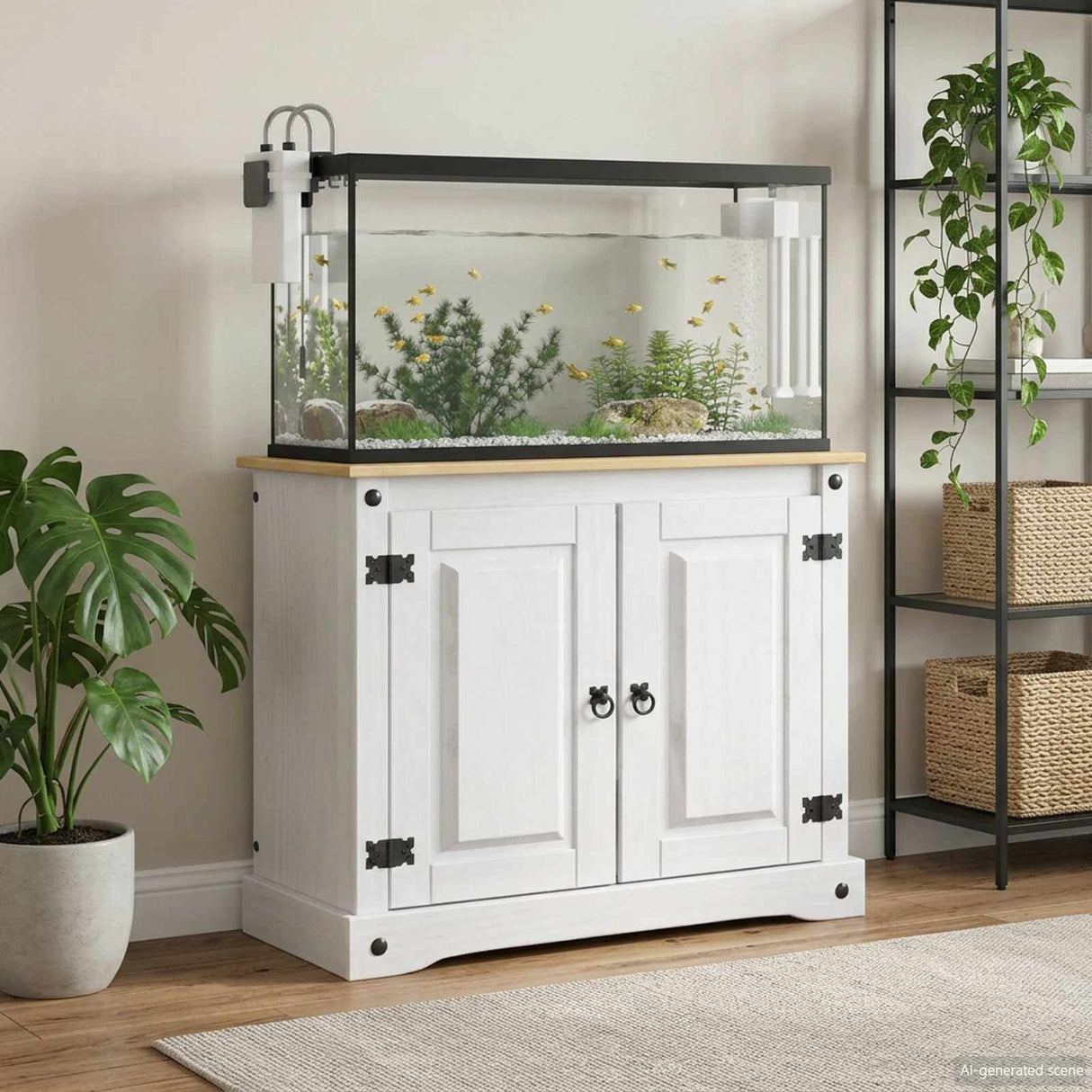 vidaXL Aquarium Stand CORONA Bruin 81,5 x 37 x 73 cm 250 kg