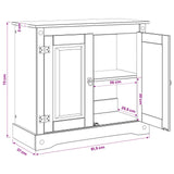 vidaXL Aquarium Stand CORONA Bruin 81,5 x 37 x 73 cm 250 kg