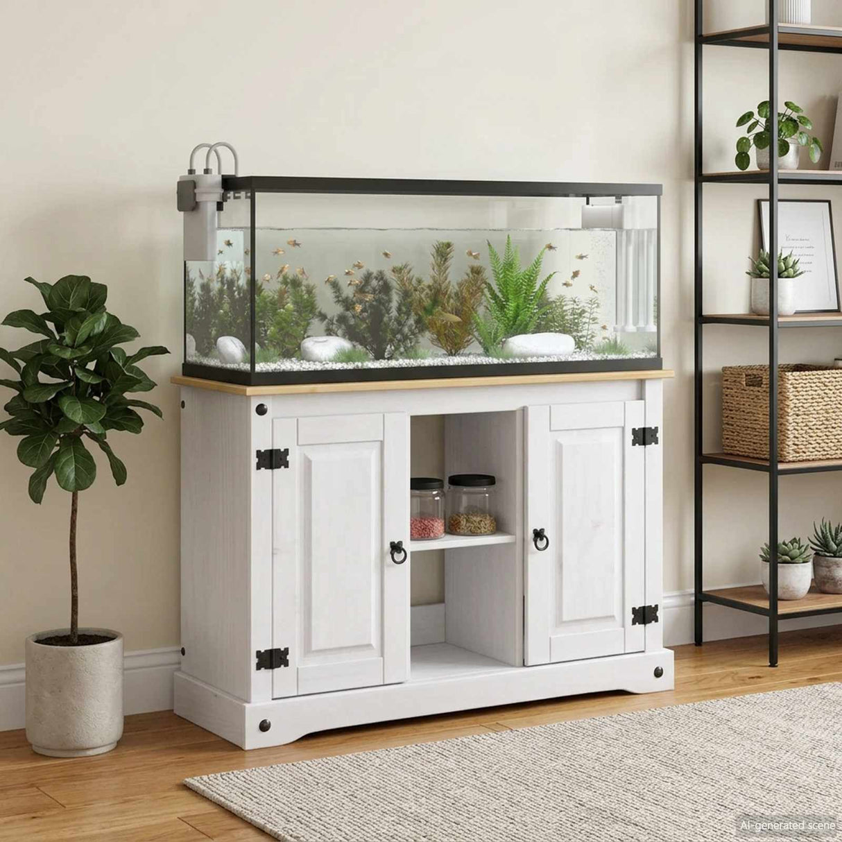 vidaXL Aquarium Stand CORONA Bruin 101,5 x 37 x 73 cm 300 kg