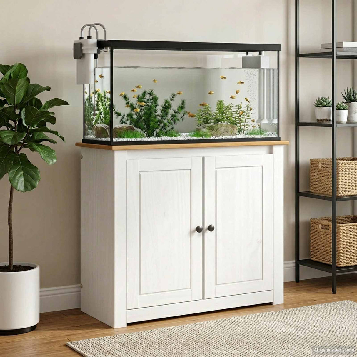 vidaXL Aquarium Stand PANAMA Brown 81 x 36 x 73 cm 250 kg