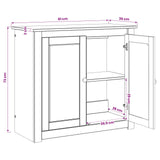 vidaXL Aquarium Stand PANAMA Brown 81 x 36 x 73 cm 250 kg