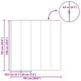 vidaXL Laminaatvloer 5 pcs Donker Walnoot 101 x 20 x 0,8 cm
