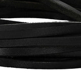 vidaXL Leren riem Zwart 200 x 0,3 cm Leer