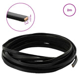 vidaXL Leren riem Zwart 200 x 0,3 cm Leer
