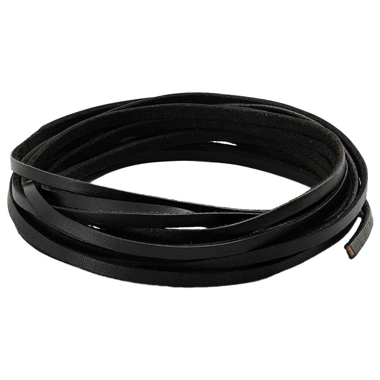 vidaXL Leren riem Zwart 200 x 0,3 cm Leer