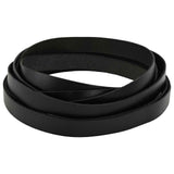 vidaXL Leren riem Zwart 200 x 0,3 cm Leer