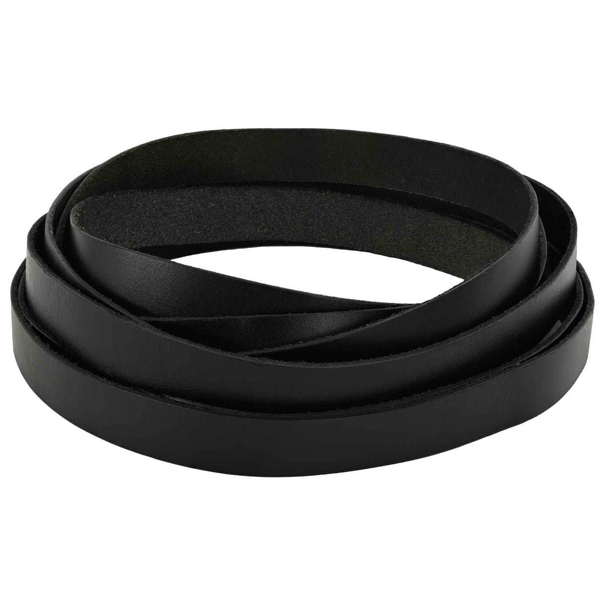 vidaXL Leren riem Zwart 200 x 0,3 cm Leer