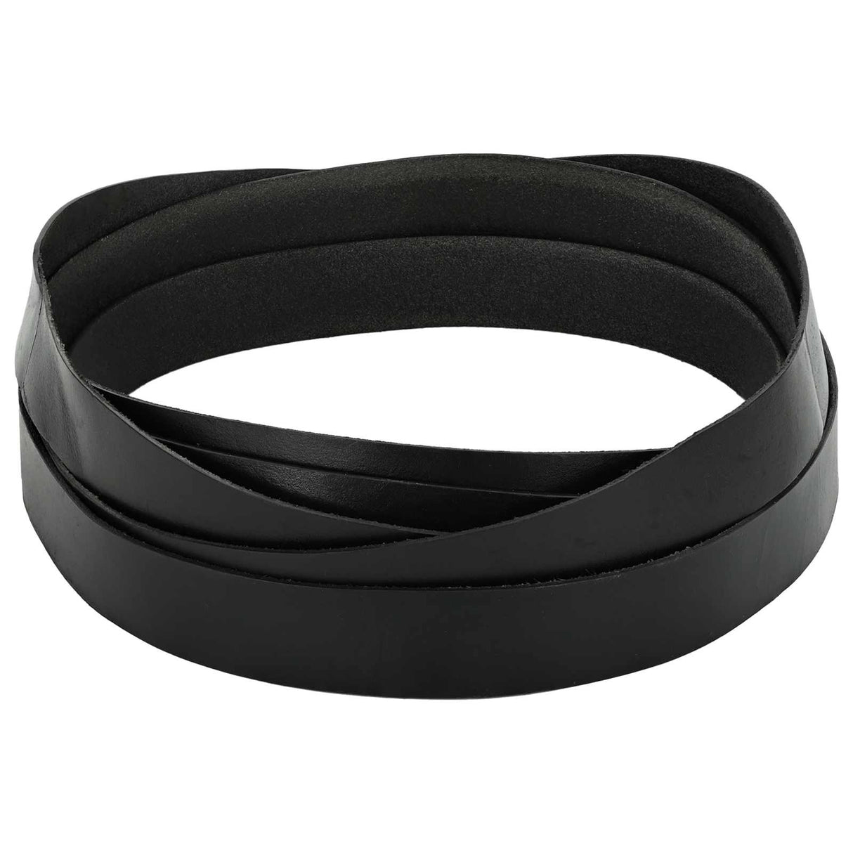vidaXL Leren riem Zwart 200 x 0,3 cm Leer