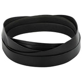 vidaXL Leren riem Zwart 200 x 0,3 cm Leer