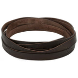 vidaXL Leren riem Zwart 200 x 0,3 cm Leer