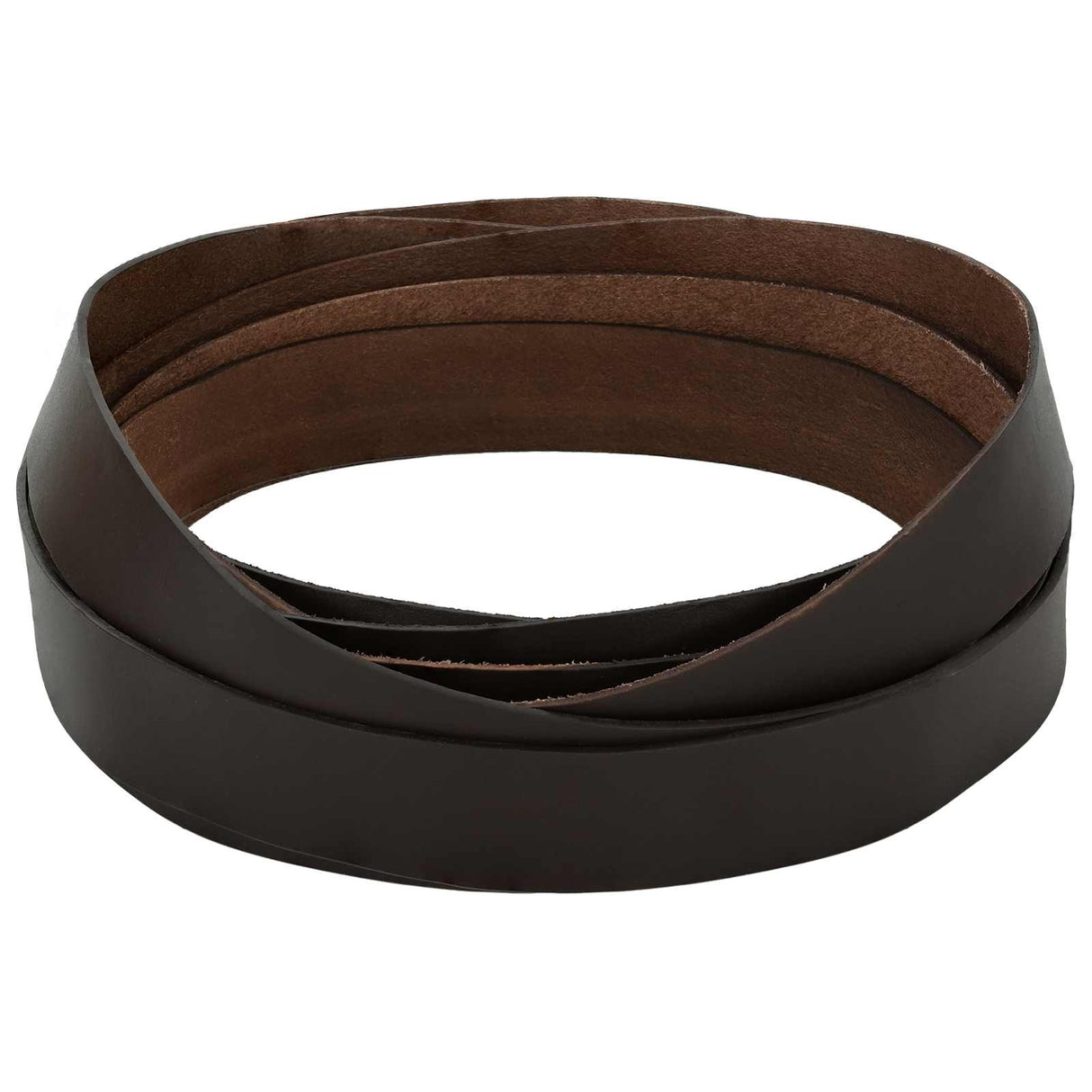 vidaXL Leren riem Zwart 200 x 0,3 cm Leer