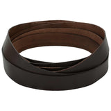 vidaXL Leren riem Zwart 200 x 0,3 cm Leer