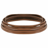 vidaXL Leren riem Zwart 200 x 0,3 cm Leer