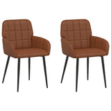 vidaXL Dining Chairs 4 pcs Faux Leather Black 57 x 50 x 85 cm