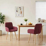 vidaXL Eetstoelen 4 pcs Stof Lichtgrijs 56,5 x 50 x 87,5 cm