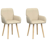 vidaXL Eetstoelen 4 pcs Stof Lichtgrijs 56,5 x 50 x 87,5 cm