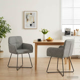 vidaXL Dining Chairs 4 pcs velvet Light Grey 59 x 56.5 x 86 cm