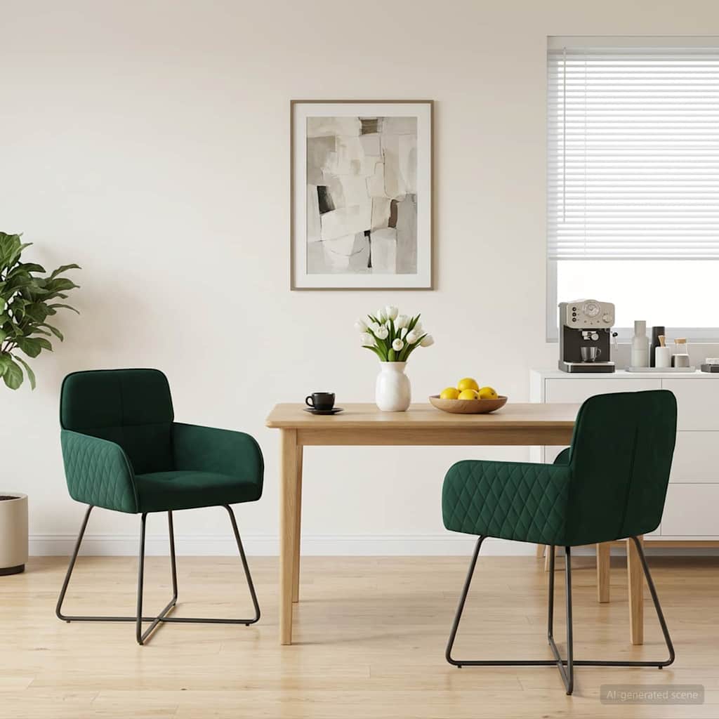 vidaXL Dining Chairs 4 pcs velvet Light Grey 59 x 56.5 x 86 cm