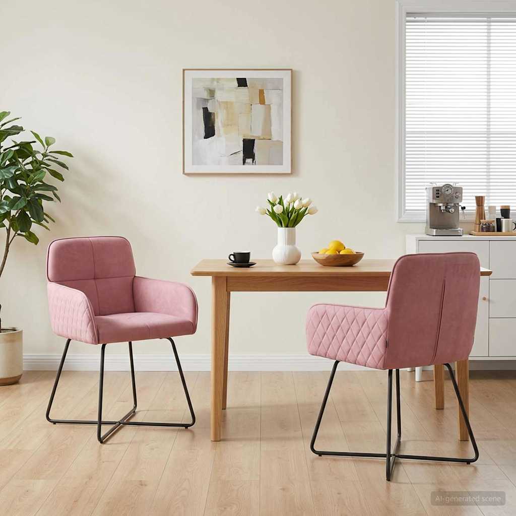 vidaXL Dining Chairs 4 pcs velvet Light Grey 59 x 56.5 x 86 cm