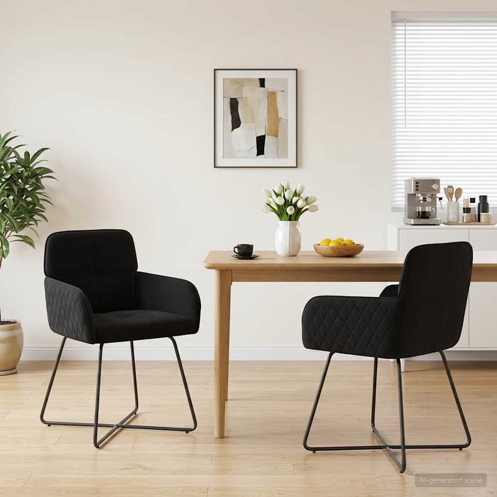 vidaXL Dining Chairs 4 pcs velvet Light Grey 59 x 56.5 x 86 cm
