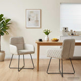 vidaXL Dining Chairs 4 pcs velvet Light Grey 59 x 56.5 x 86 cm