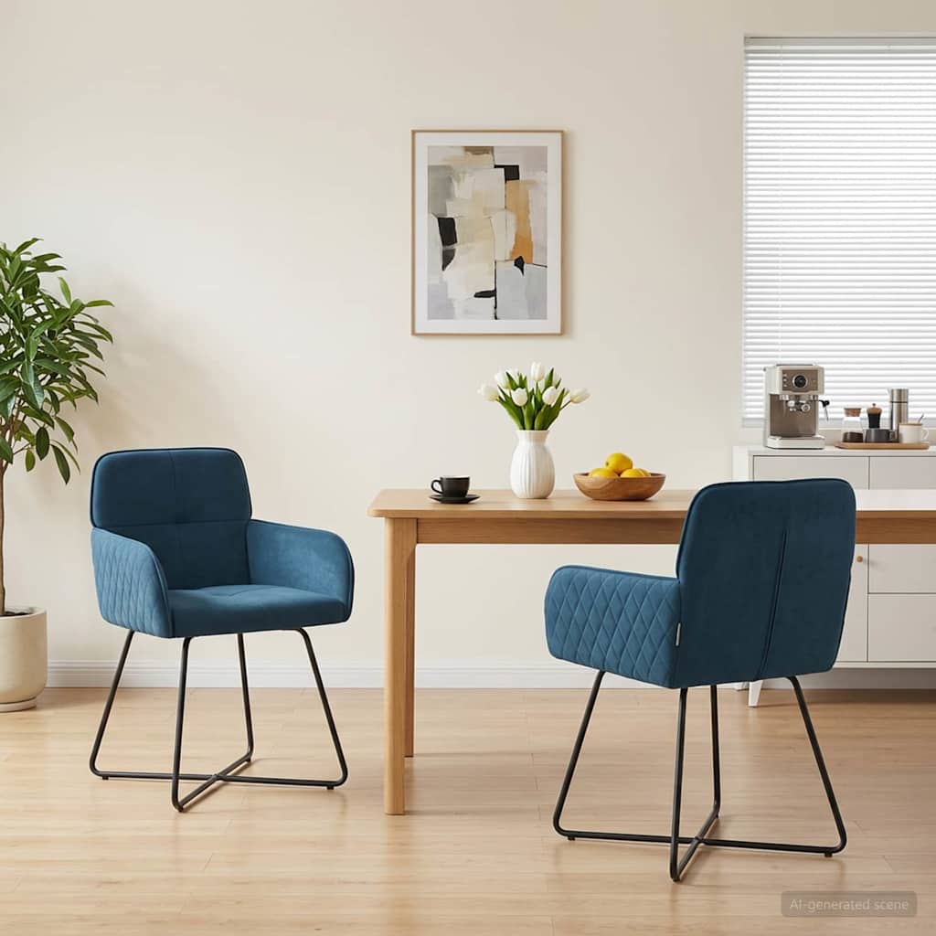 vidaXL Dining Chairs 4 pcs velvet Light Grey 59 x 56.5 x 86 cm