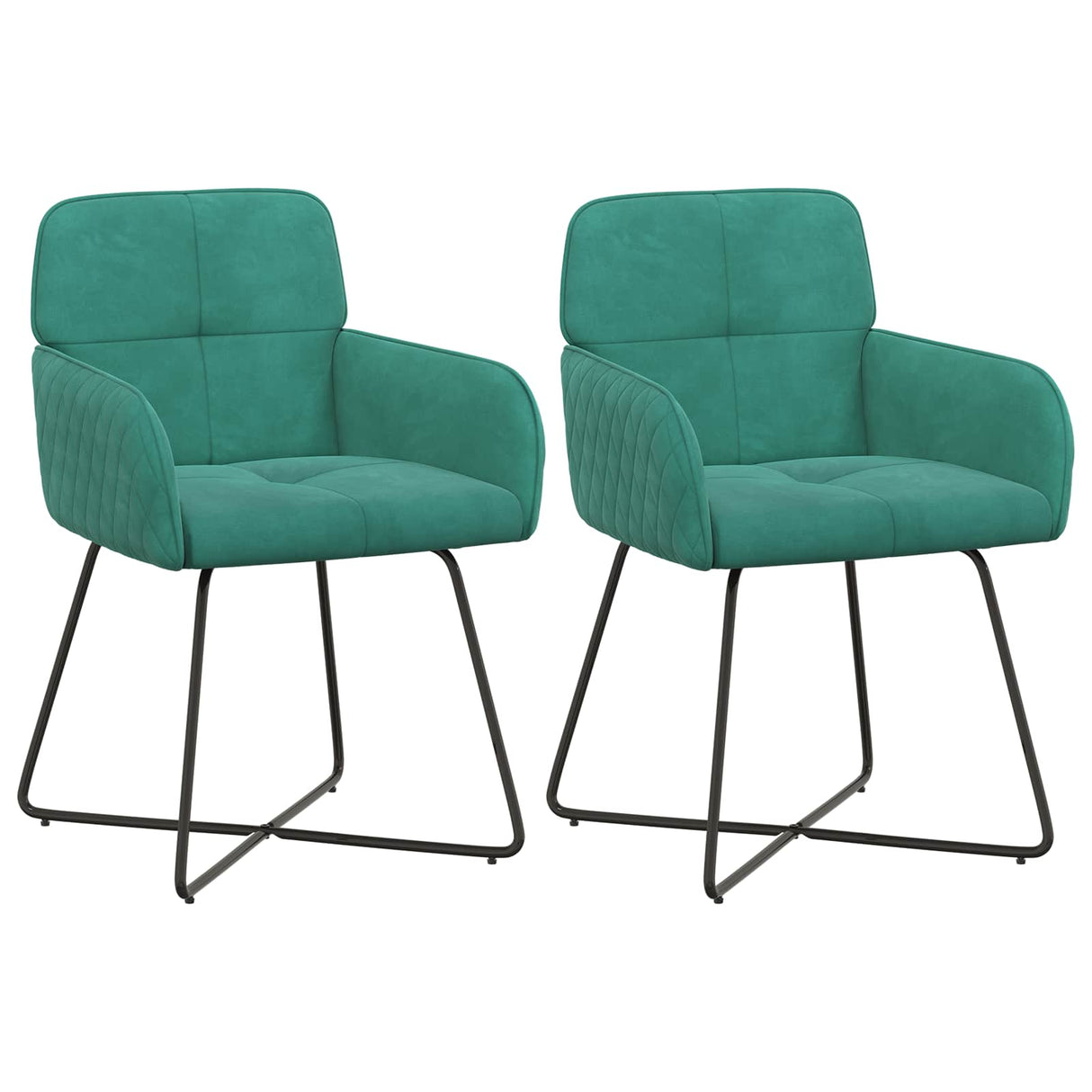 vidaXL Dining Chairs 4 pcs velvet Light Grey 59 x 56.5 x 86 cm