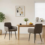 vidaXL Eetstoelen 4 pcs Kunst Suède Leer Bruin 59 x 56,5 x 85 cm