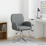 vidaXL Swivel Chair 54 x 58 x 90 cm Light Grey Fabric